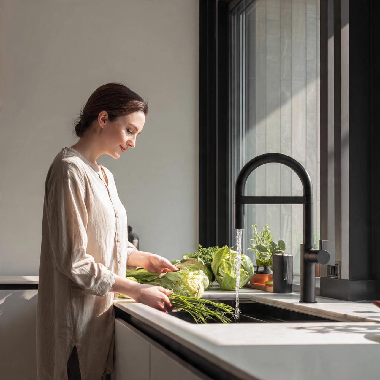 25 Simple Kitchen Decor Ideas to Create a Chic and Inviting Vibe 18 a sleek kitchen featuring simple kitchen decor ide