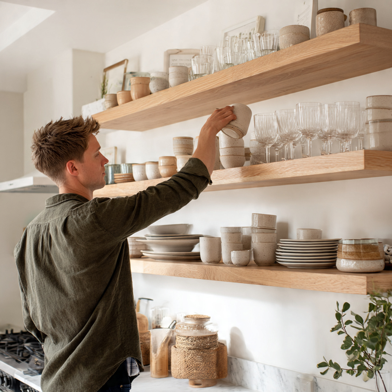 25 Simple Kitchen Decor Ideas to Create a Chic and Inviting Vibe 2 a spacious kitchen featuring simple kitchen decor