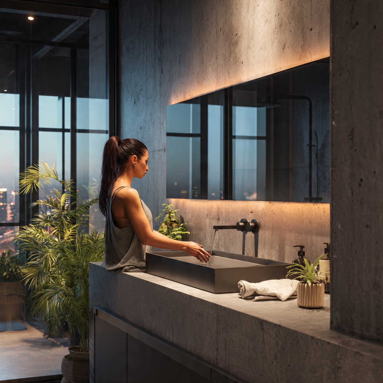 bathroom ideas decor highlighting contemporary con