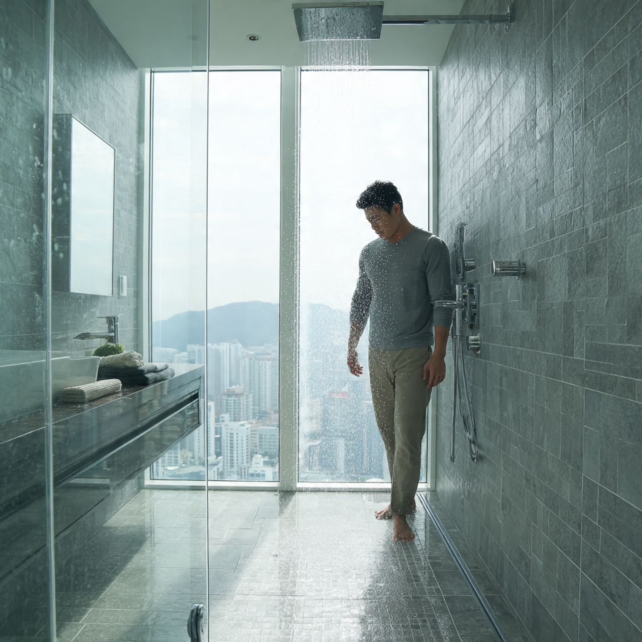 bathroom ideas decor highlighting sleek glass walk