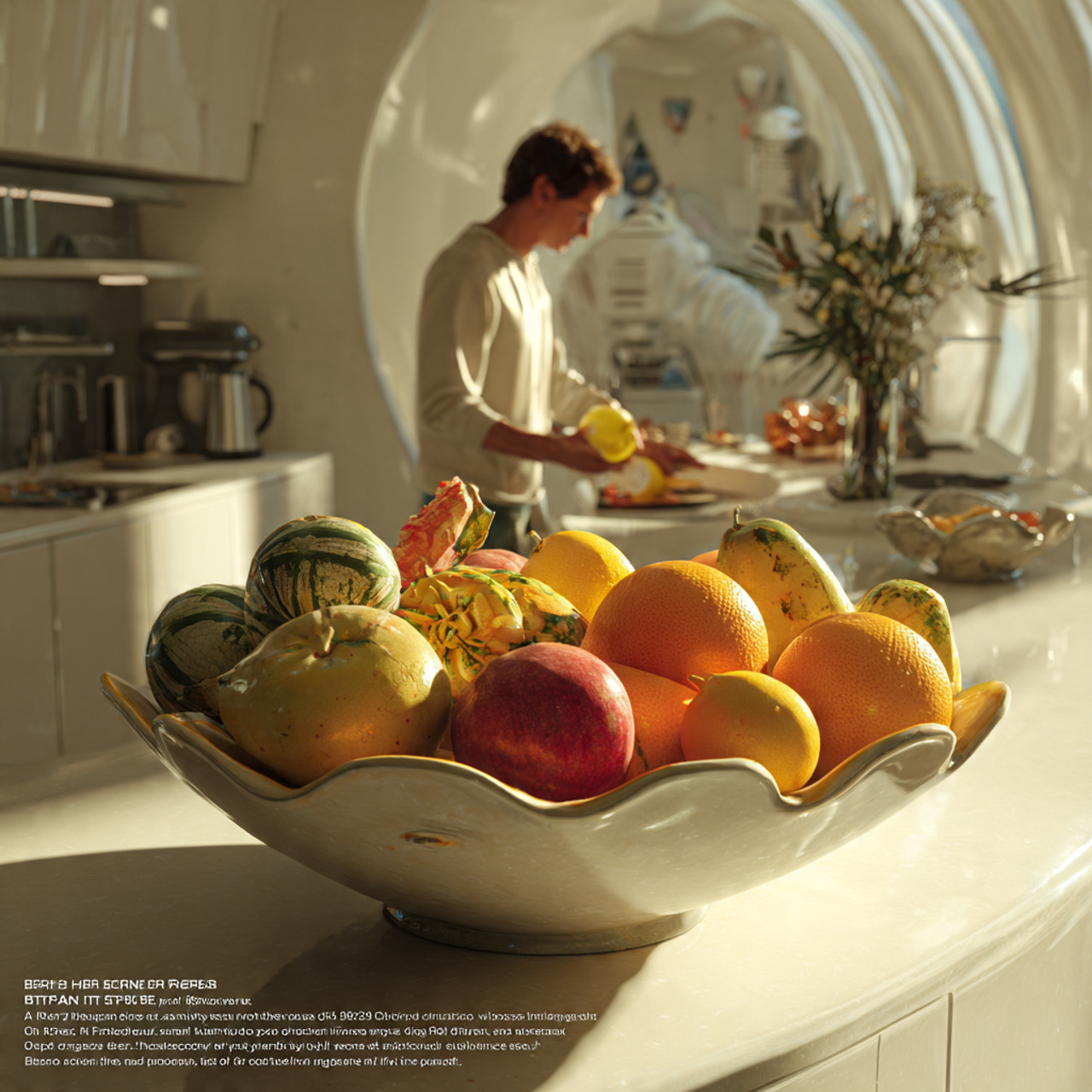 bright contemporary kitchen showing kitchen counte