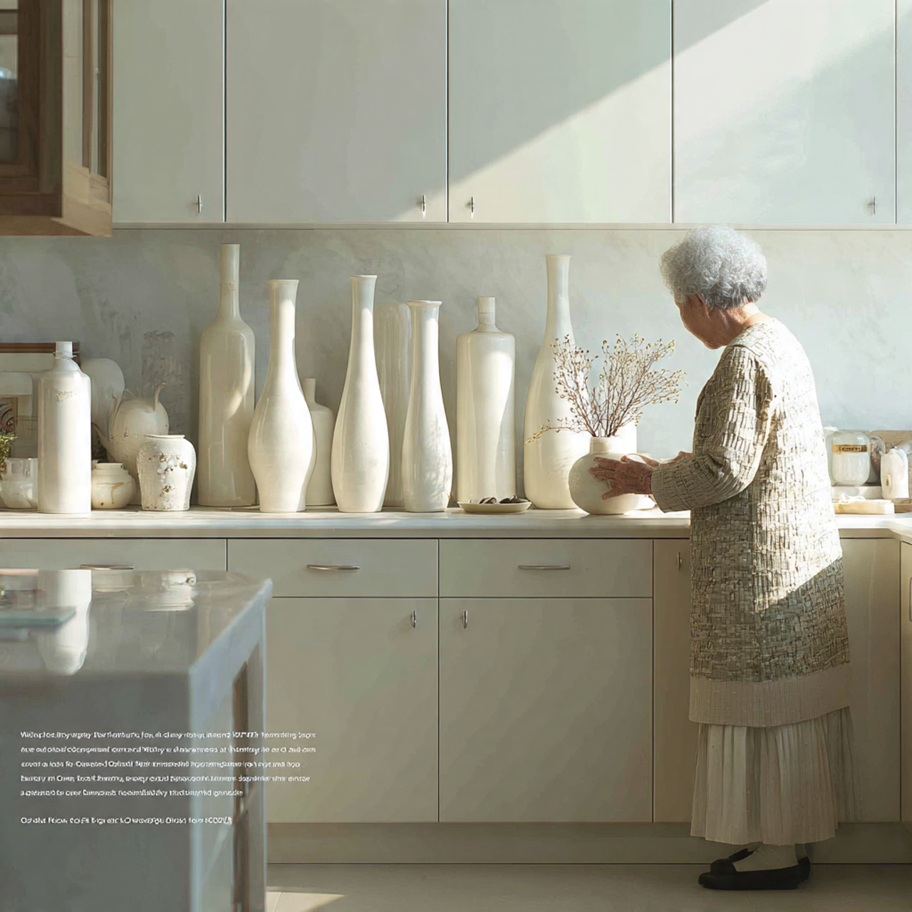 25 Top of Kitchen Cabinet Decor Ideas That Instantly Elevate Your Space 1 bright kitchen with white and cream ceramic pitche