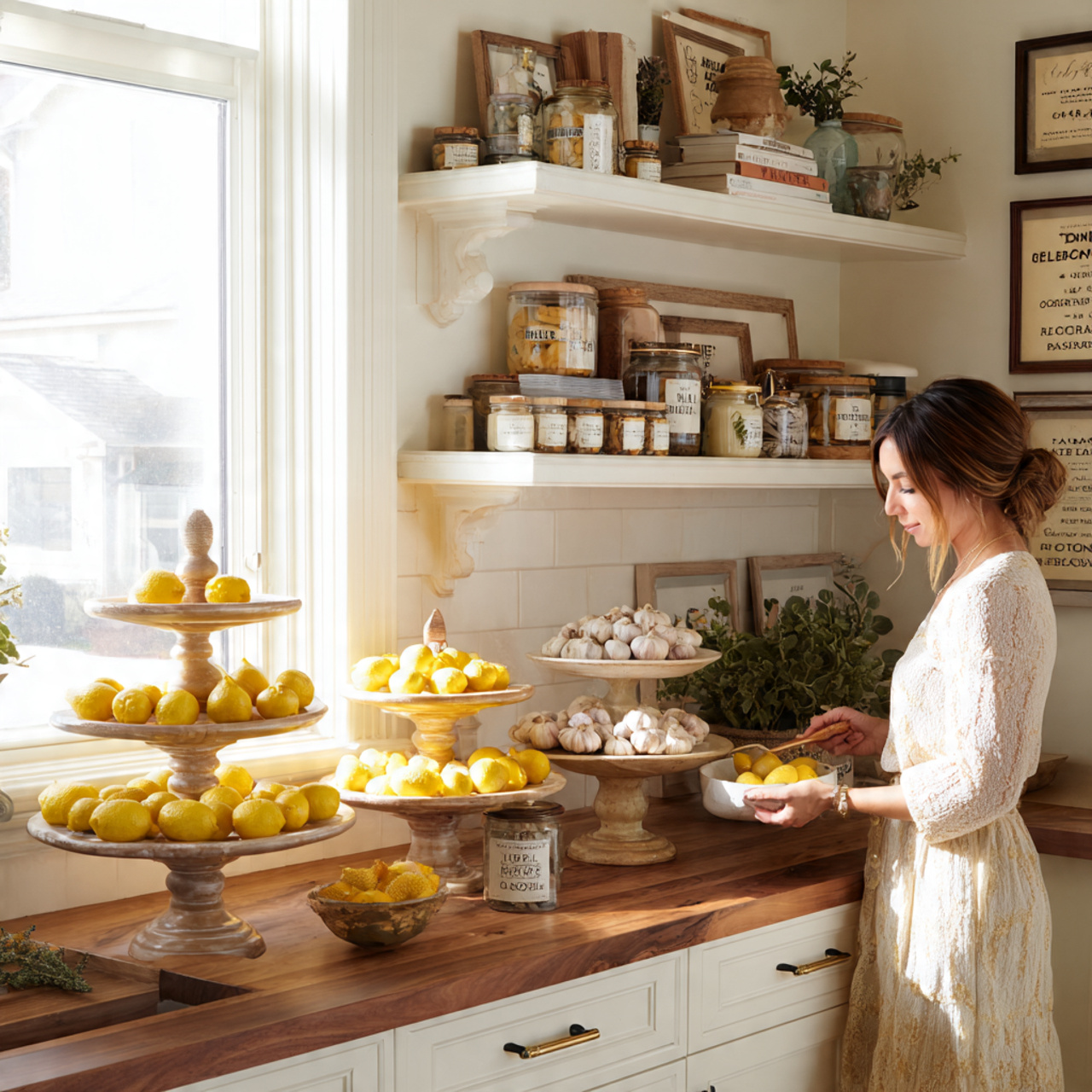 bright modern kitchen featuring kitchen counter de 1