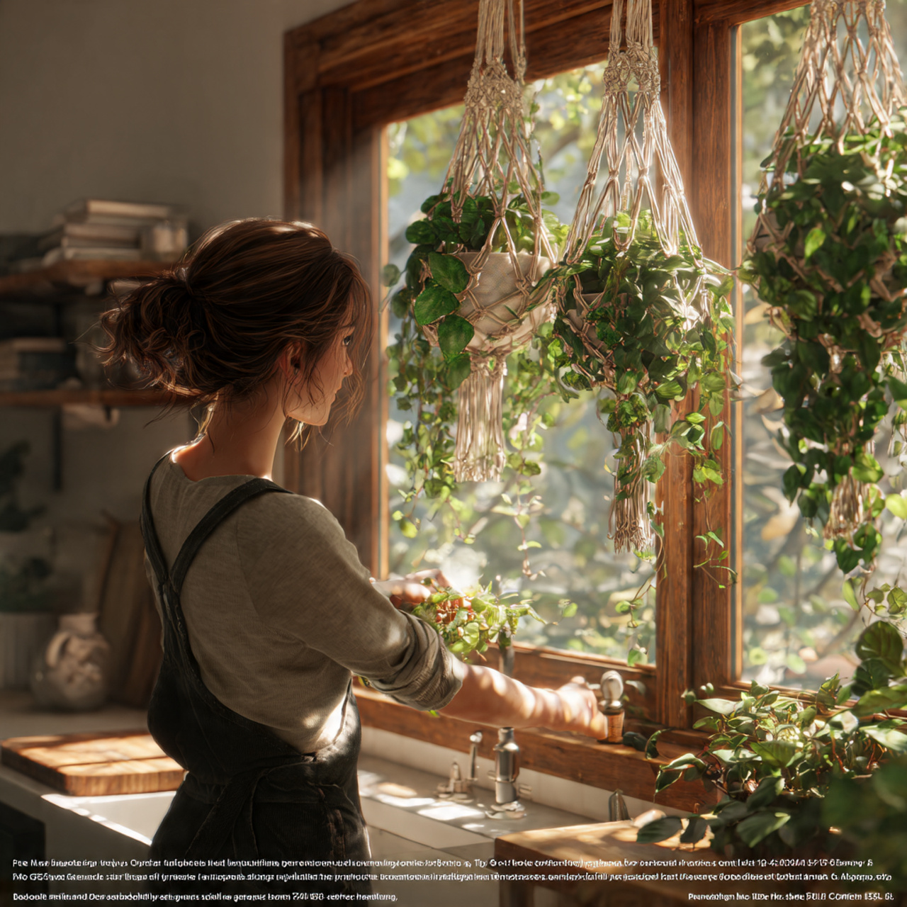 25 Transform Your Home with Stunning Kitchen Window Decor Ideas 3 bright modern kitchen with hanging macrame planter