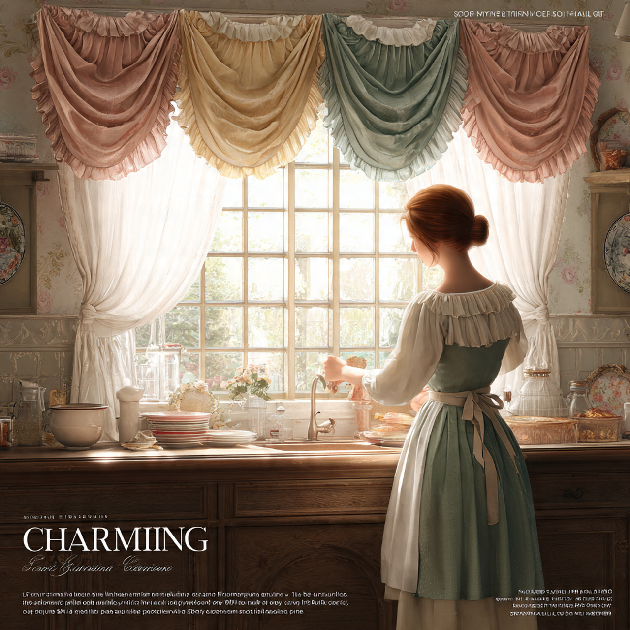 25 Transform Your Home with Stunning Kitchen Window Decor Ideas 5 charming kitchen with scalloped window valances fr