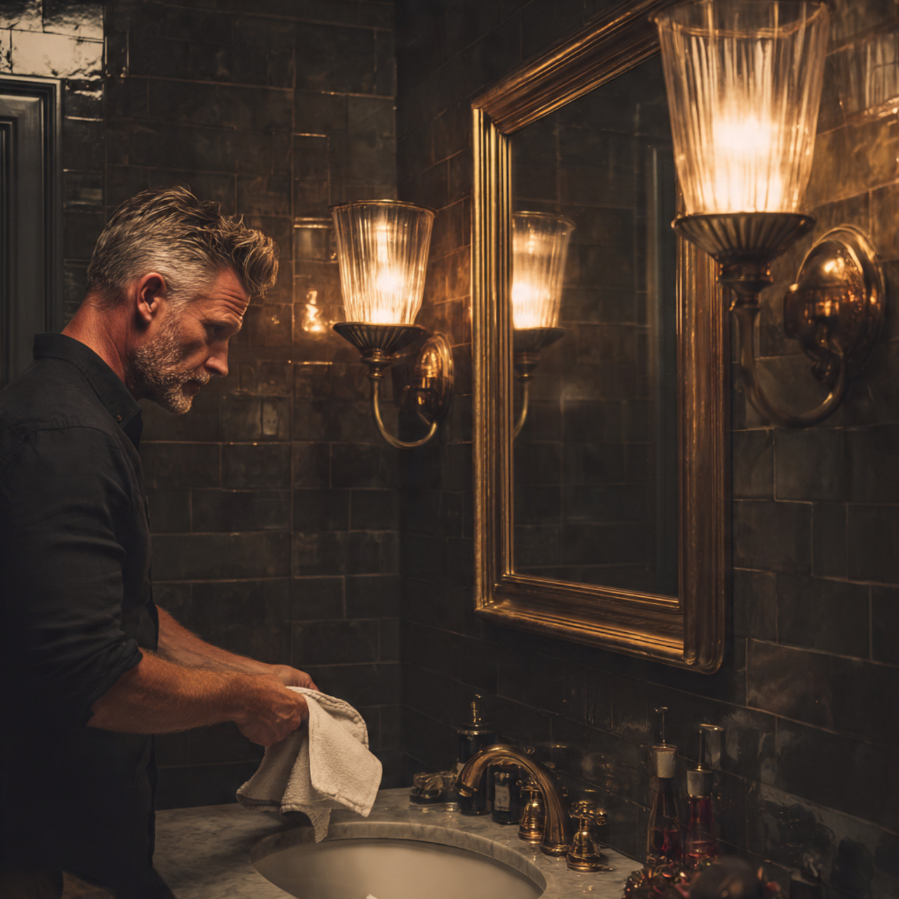 chic bathroom interior showcasing bathroom wall de