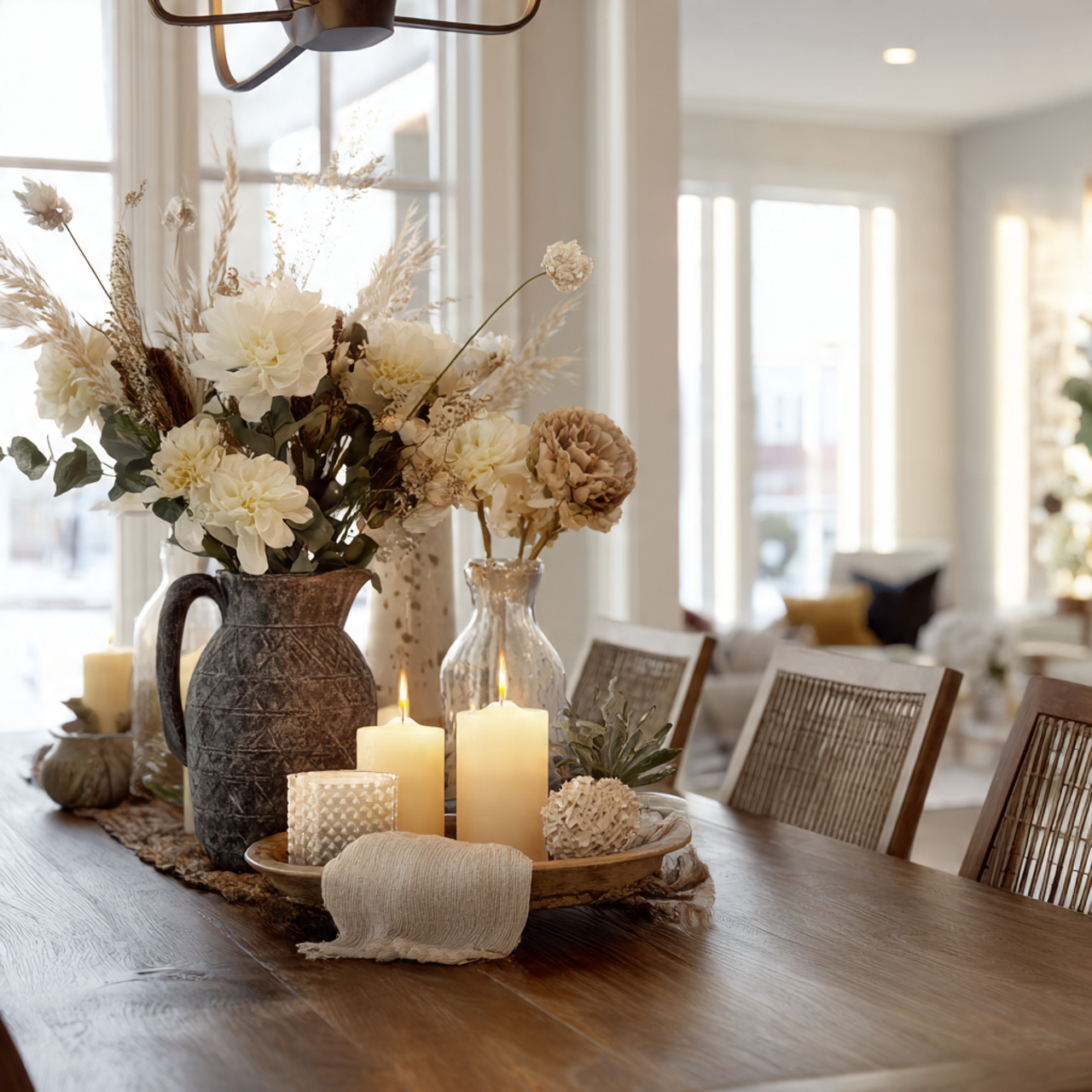 dining room table decor