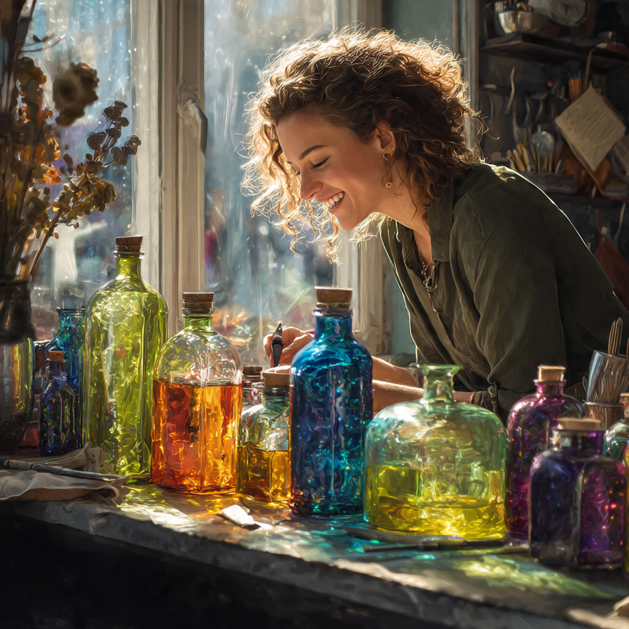 high detail realistic image of small kitchen decor 2