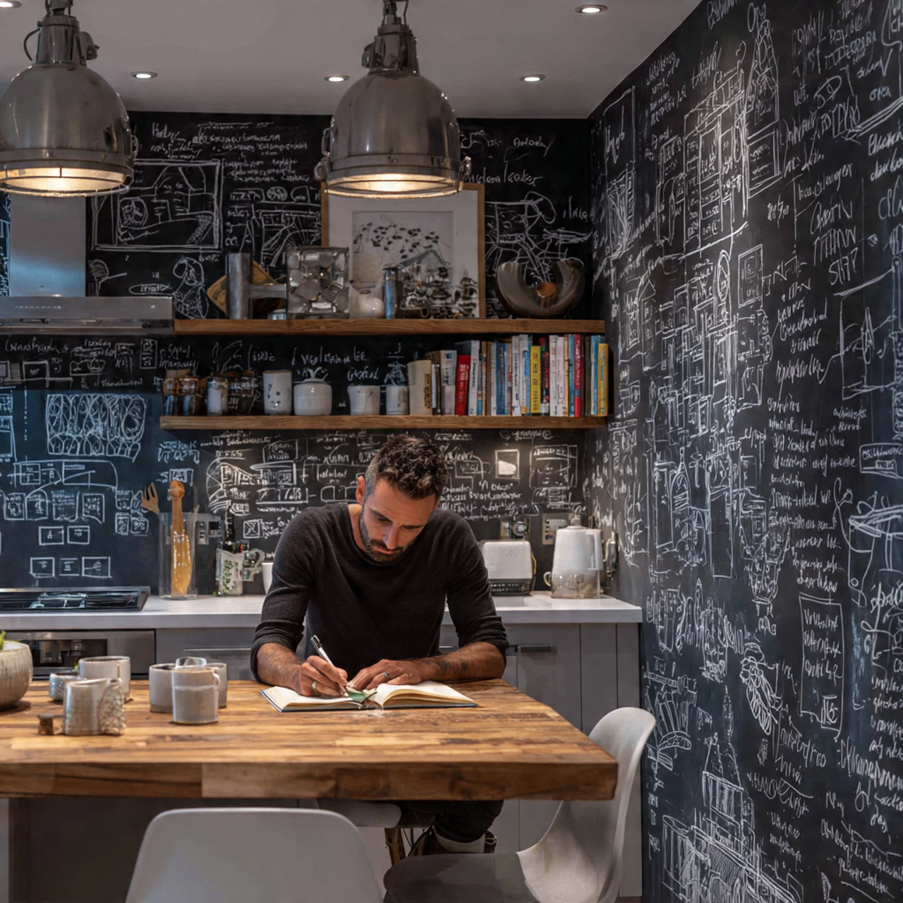 high detail realistic image of small kitchen decor 3