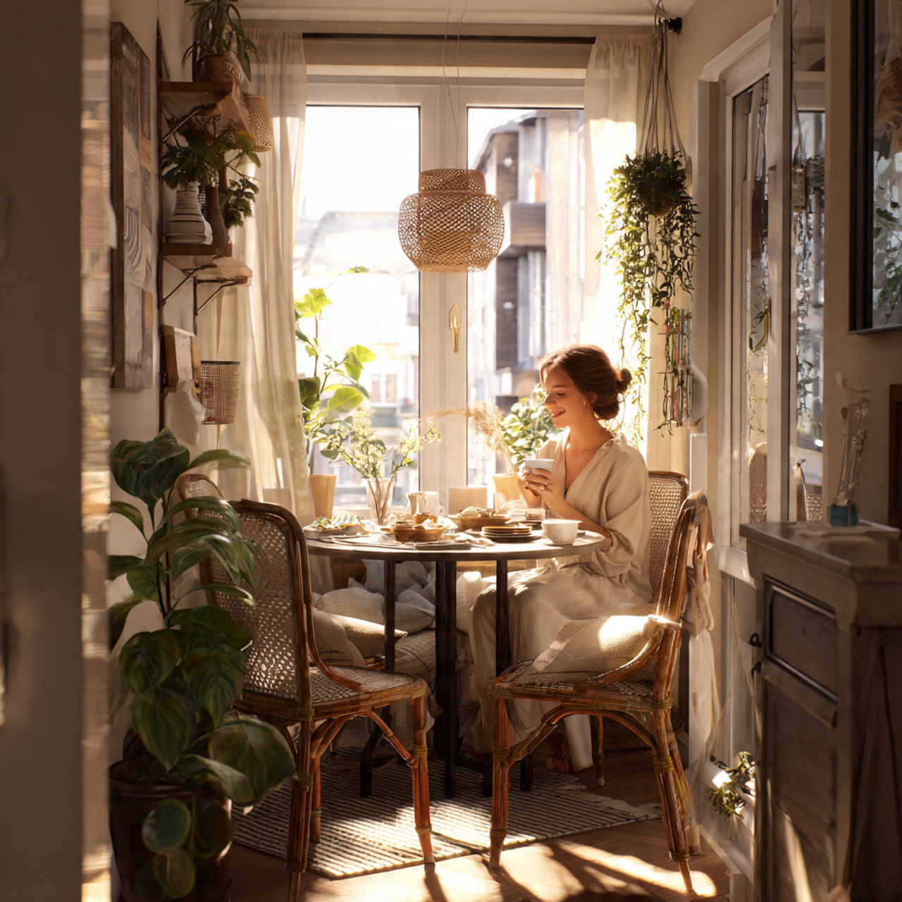 25 Small Dining Room Decor Ideas That Feel Big & Beautiful 13 high resolution realistic interior shot of small dining 2