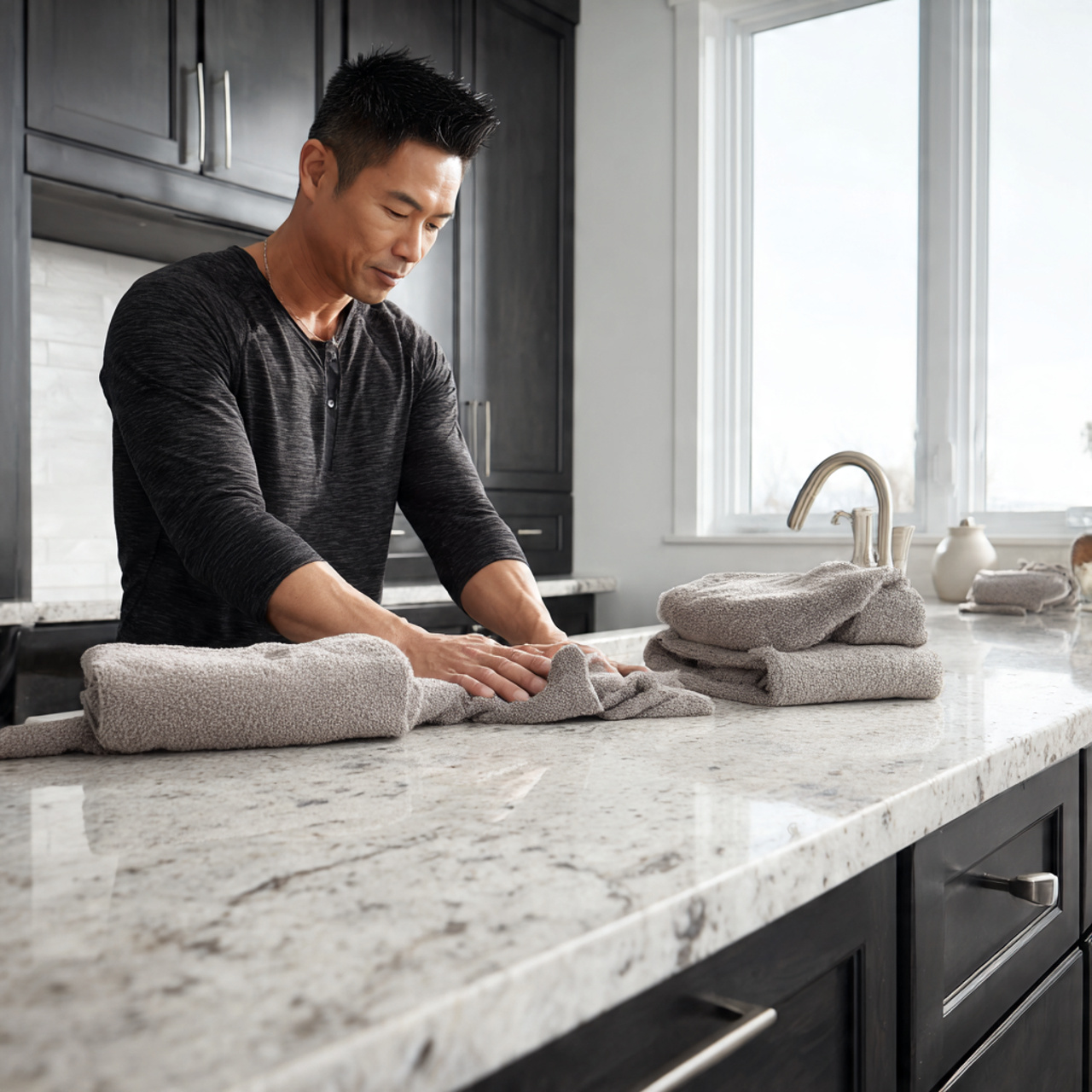 hyper realistic black and white bathroom decor ide 6