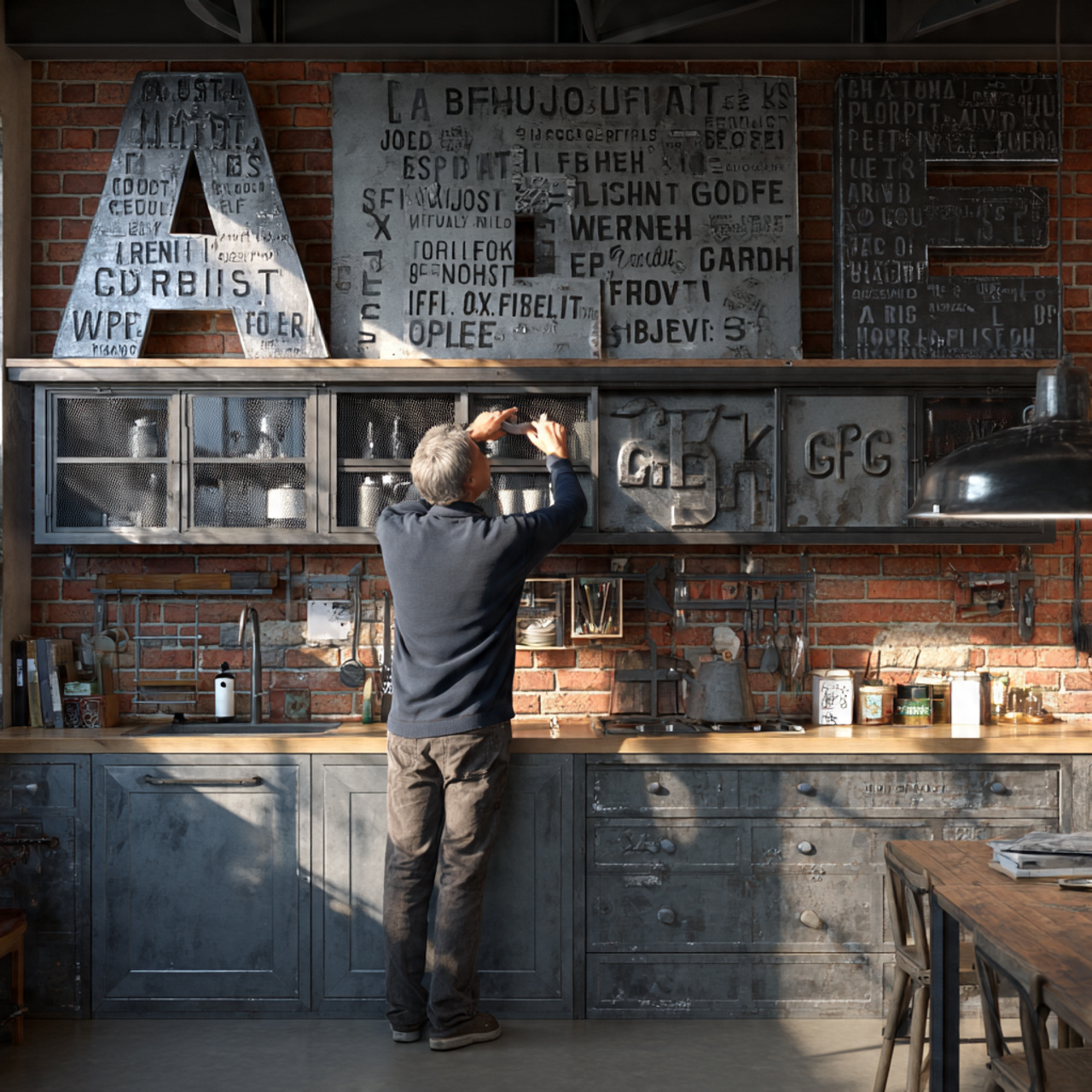 25 Top of Kitchen Cabinet Decor Ideas That Instantly Elevate Your Space 7 industrial style kitchen with large galvanized met