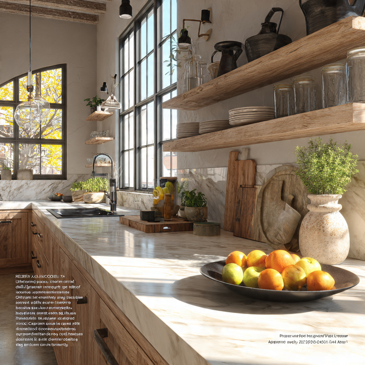 kitchen counter decor