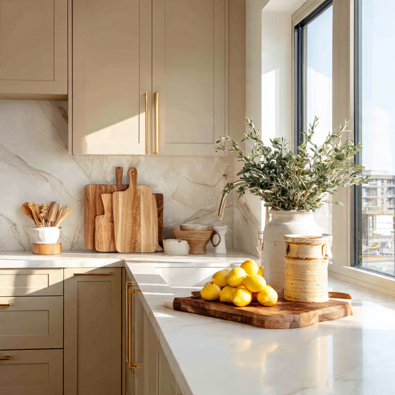 kitchen countertop decor