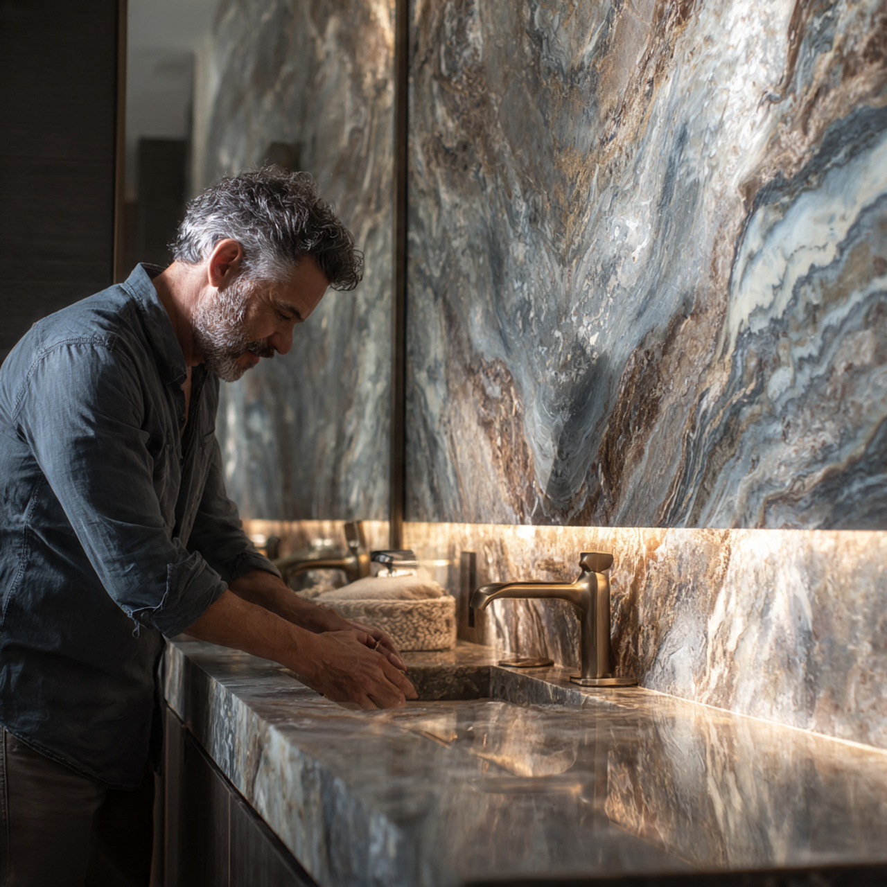 luxurious spa like bathroom featuring bathroom wal