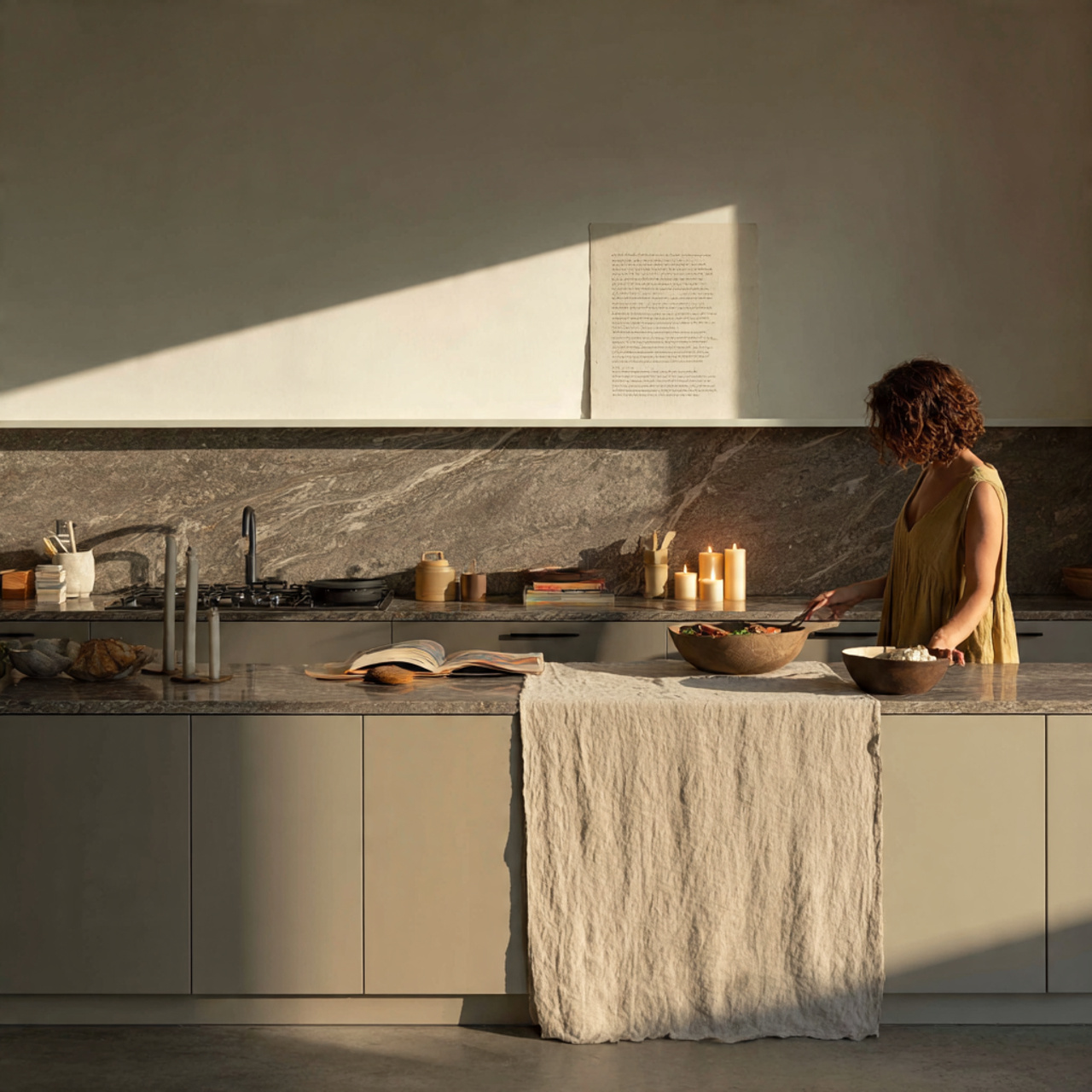 minimalist kitchen showing kitchen counter decor i