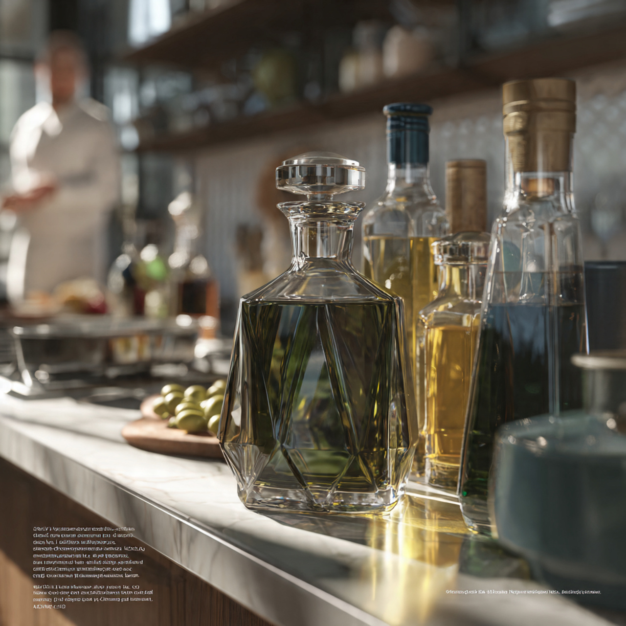 modern kitchen interior showing kitchen counter de