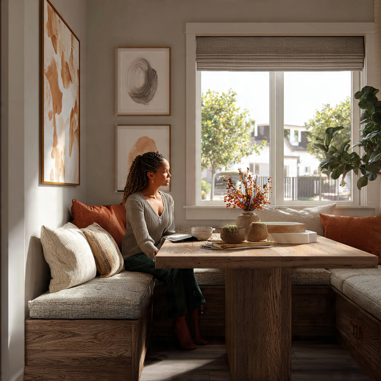 25 Small Dining Room Decor Ideas That Feel Big & Beautiful 5 photorealistic interior scene of small dining room