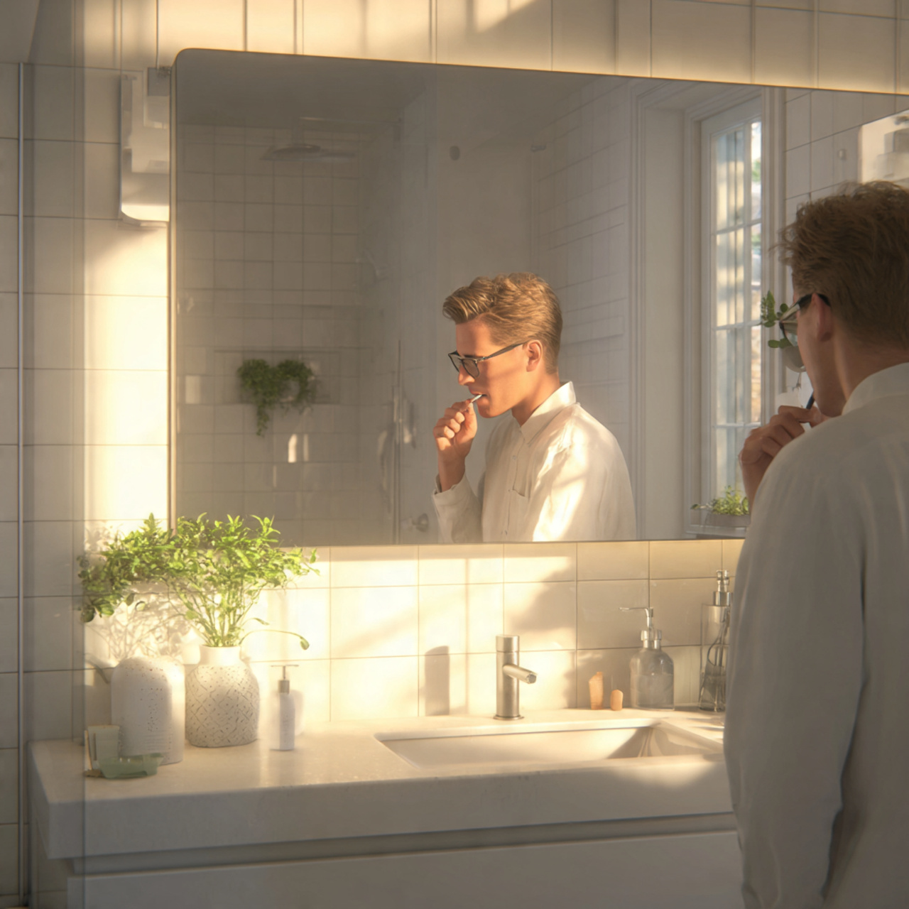 prompt a compact bathroom featuring a wall to wall