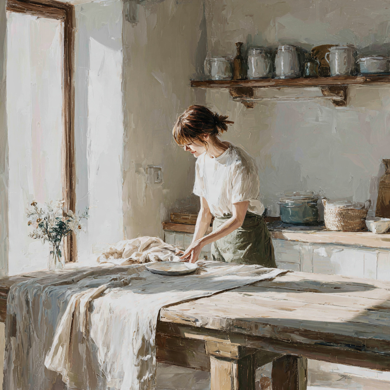 25 Kitchen Table Decor Ideas That Spark Style and Warmth 1 prompt a sunlit kitchen featuring a wooden table w