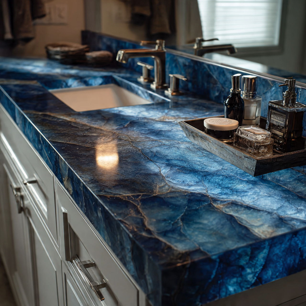 prompt elegant bathroom countertop made of deep sa
