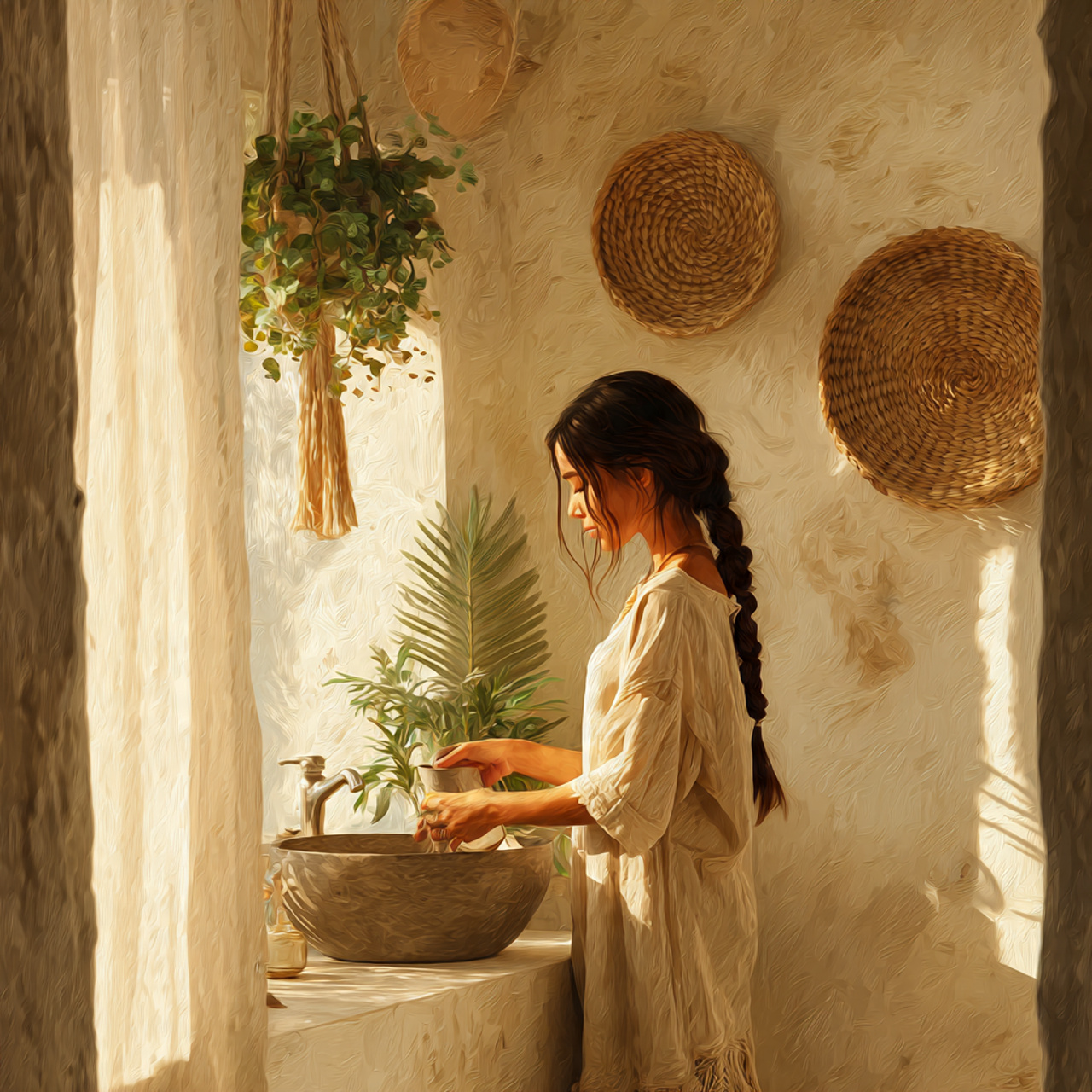 prompt elegant bathroom featuring bathroom wall de