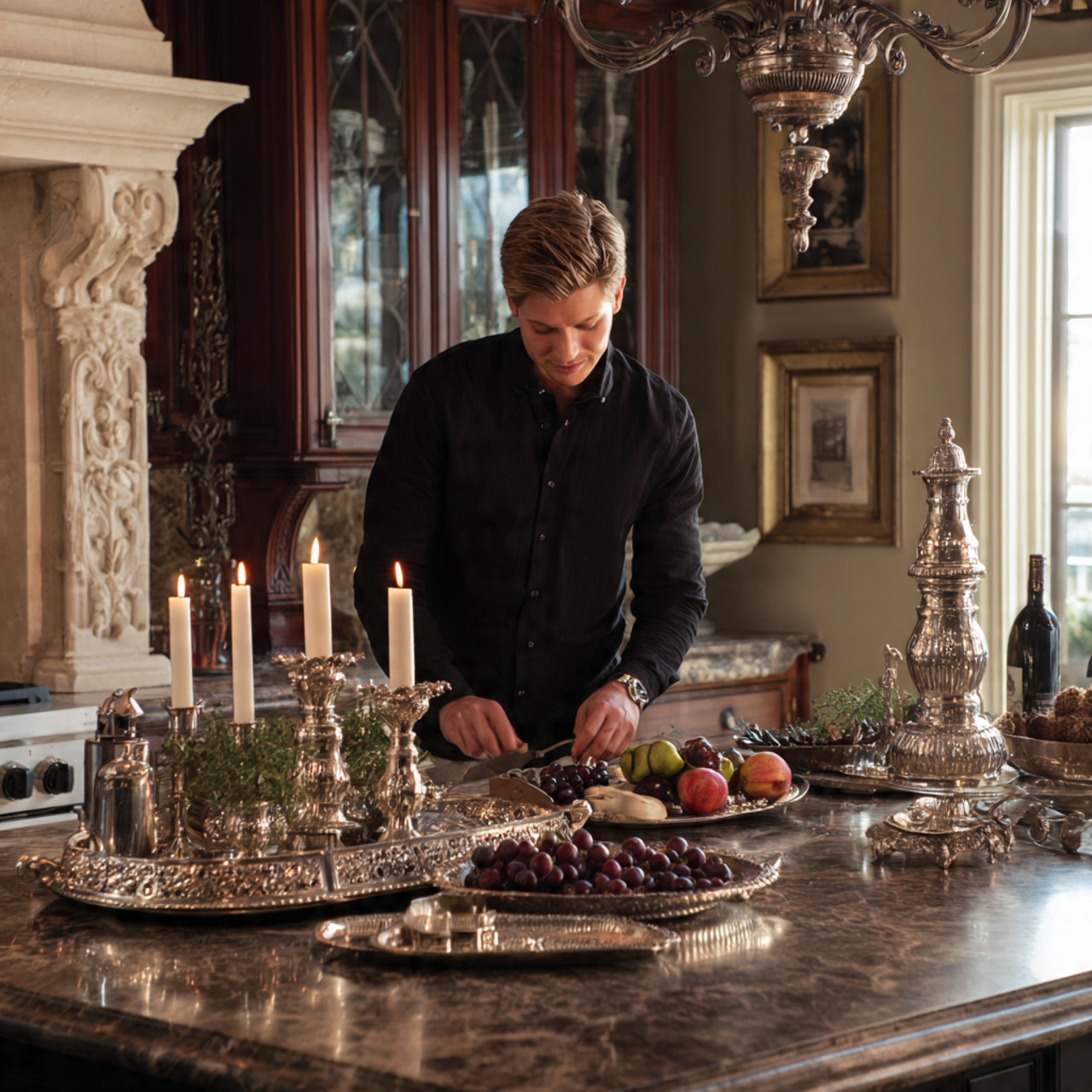 25 Kitchen Table Decor Ideas That Spark Style and Warmth 17 prompt elegant kitchen table with antique silver p