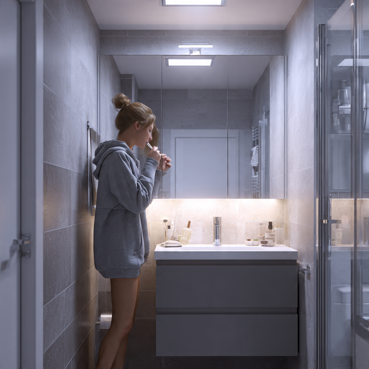 prompt realistic small bathroom decor ideas featur 1