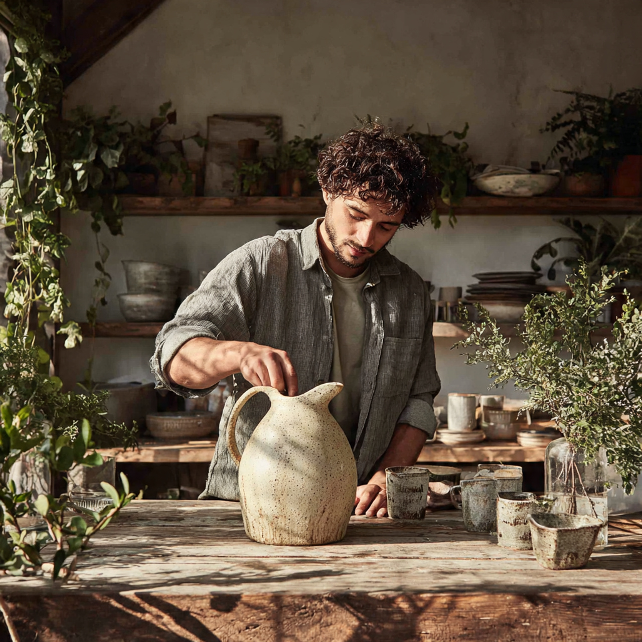 25 Kitchen Table Decor Ideas That Spark Style and Warmth 2 prompt rustic kitchen with a wooden table showcasi