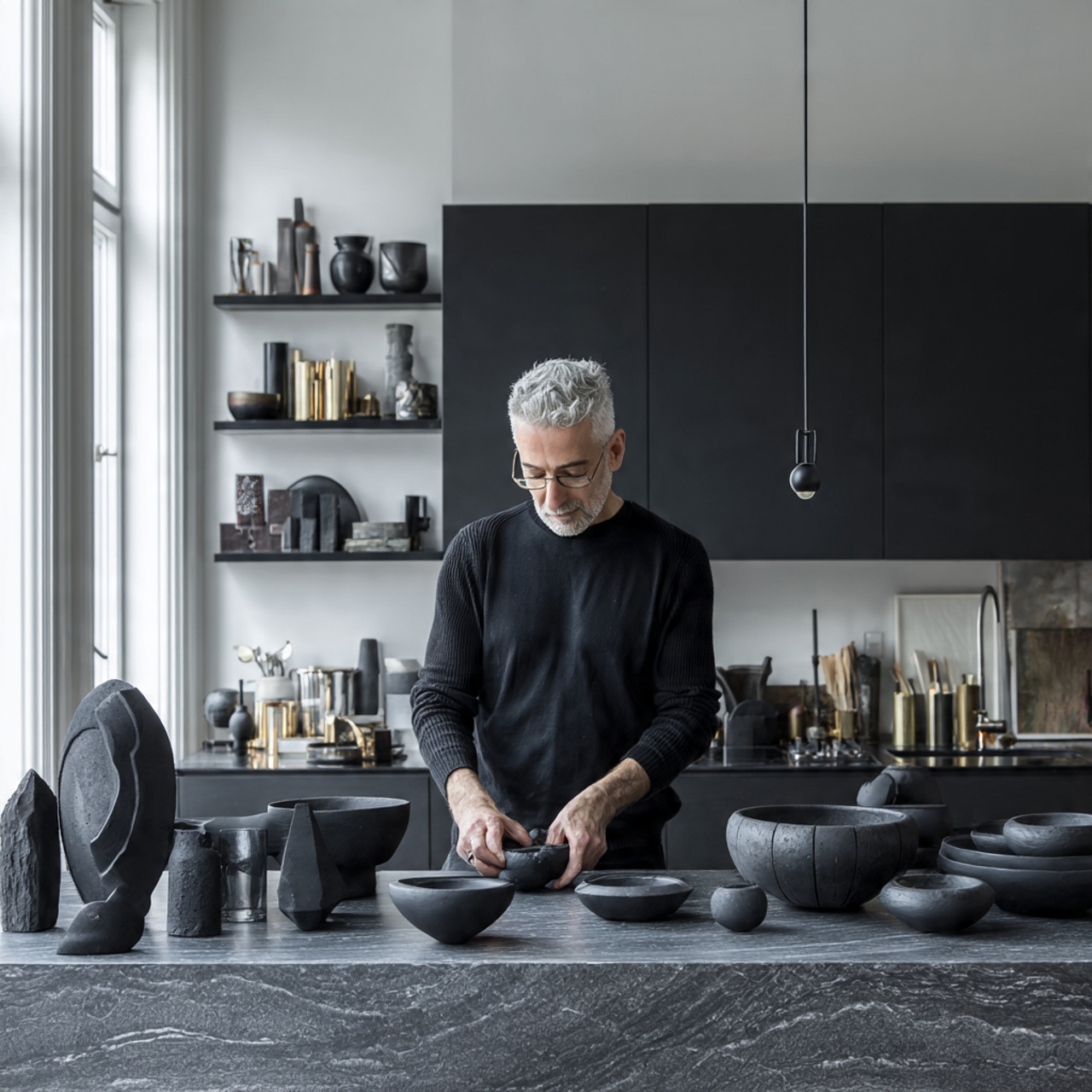 25 Kitchen Table Decor Ideas That Spark Style and Warmth 22 prompt sleek kitchen table adorned with matte blac