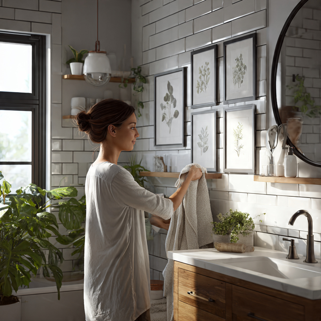 prompt ultra realistic bathroom featuring bathroom