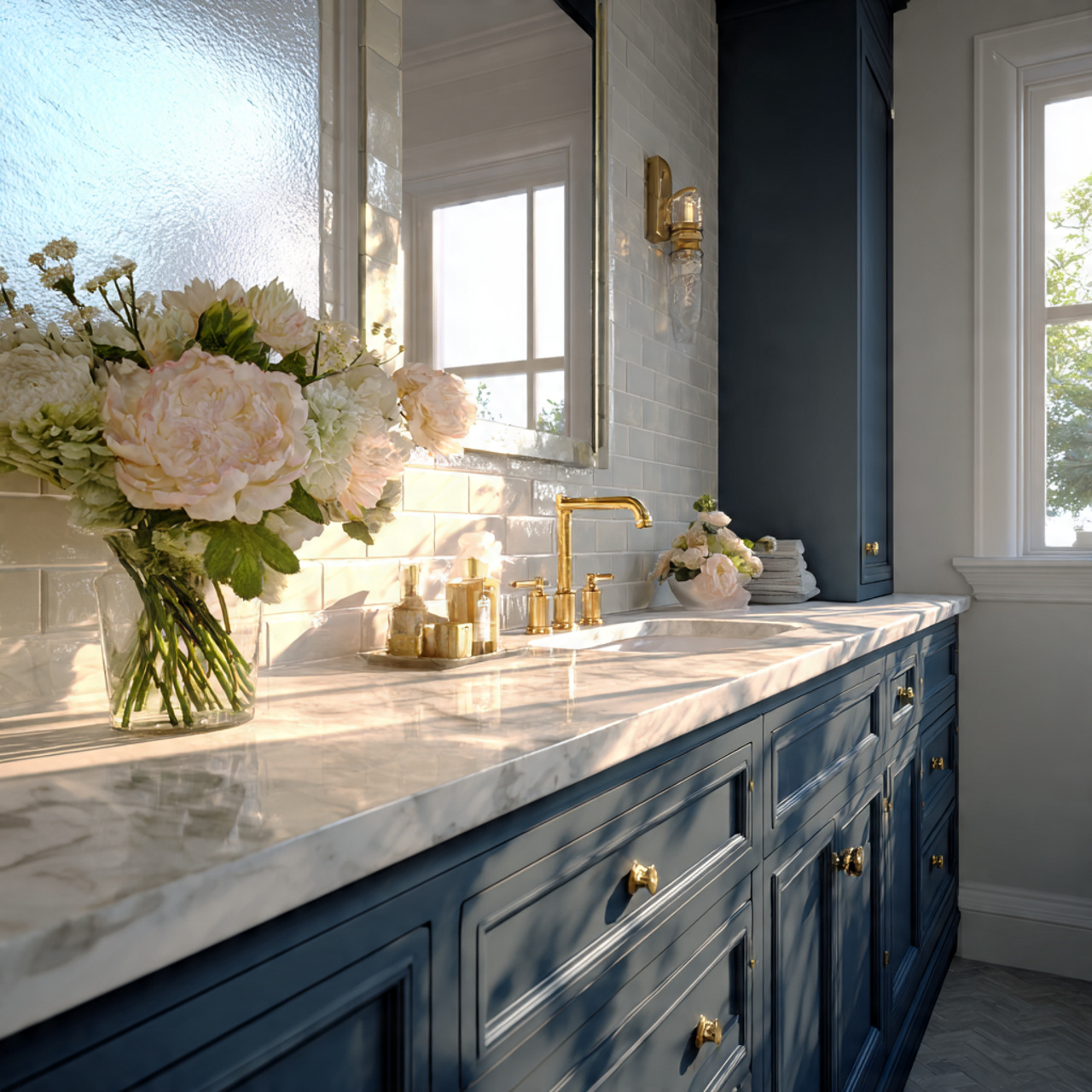 prompt ultra realistic image of a modern bathroom