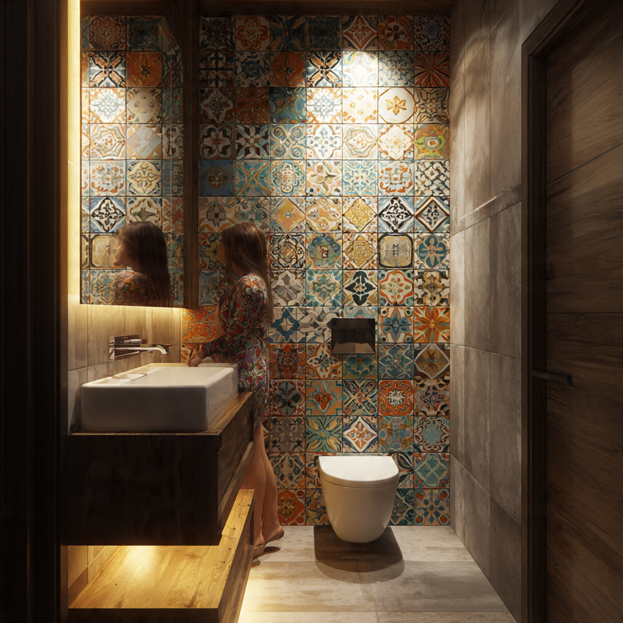 prompt ultra realistic small bathroom decor ideas 10