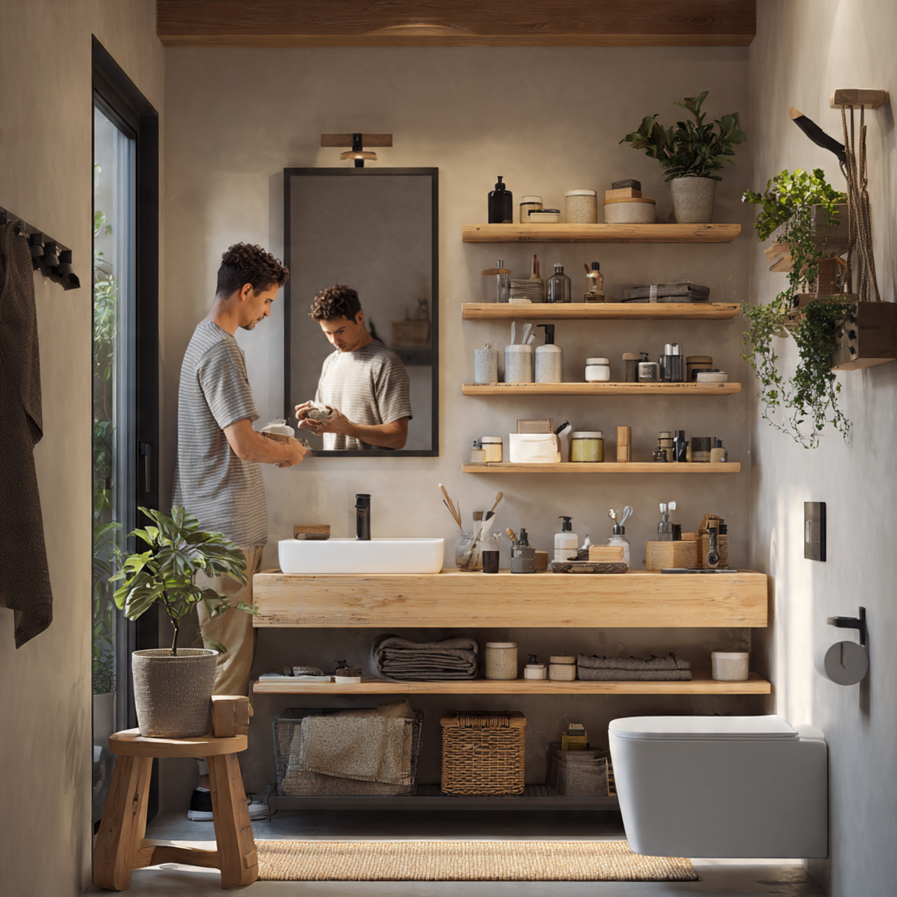 prompt ultra realistic small bathroom decor ideas 5