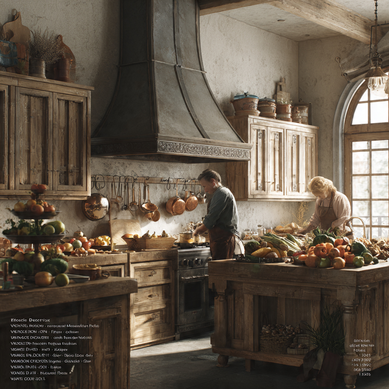 realistic kitchen scene highlighting galvanized me