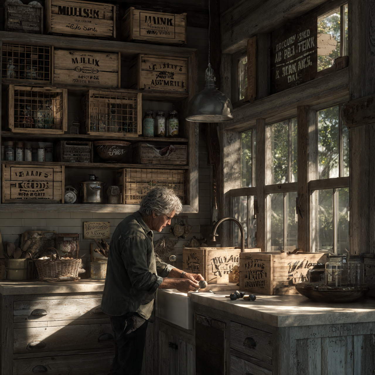 25 Top of Kitchen Cabinet Decor Ideas That Instantly Elevate Your Space 17 rustic farmhouse kitchen featuring vintage style m