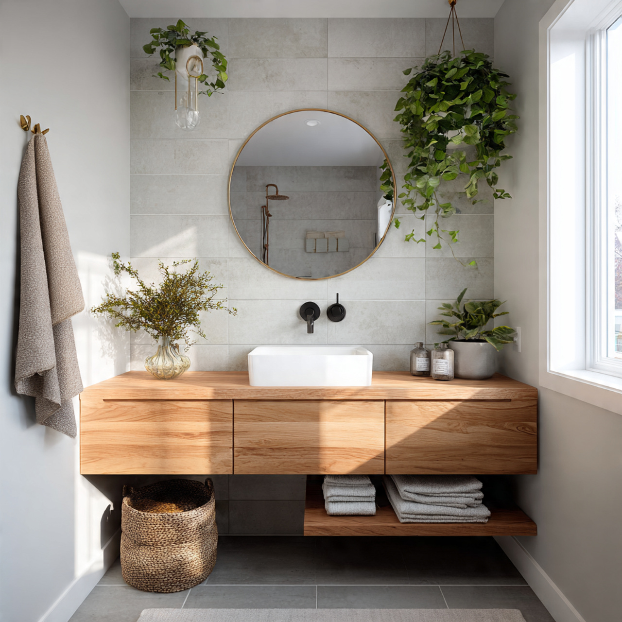 simple bathroom decor