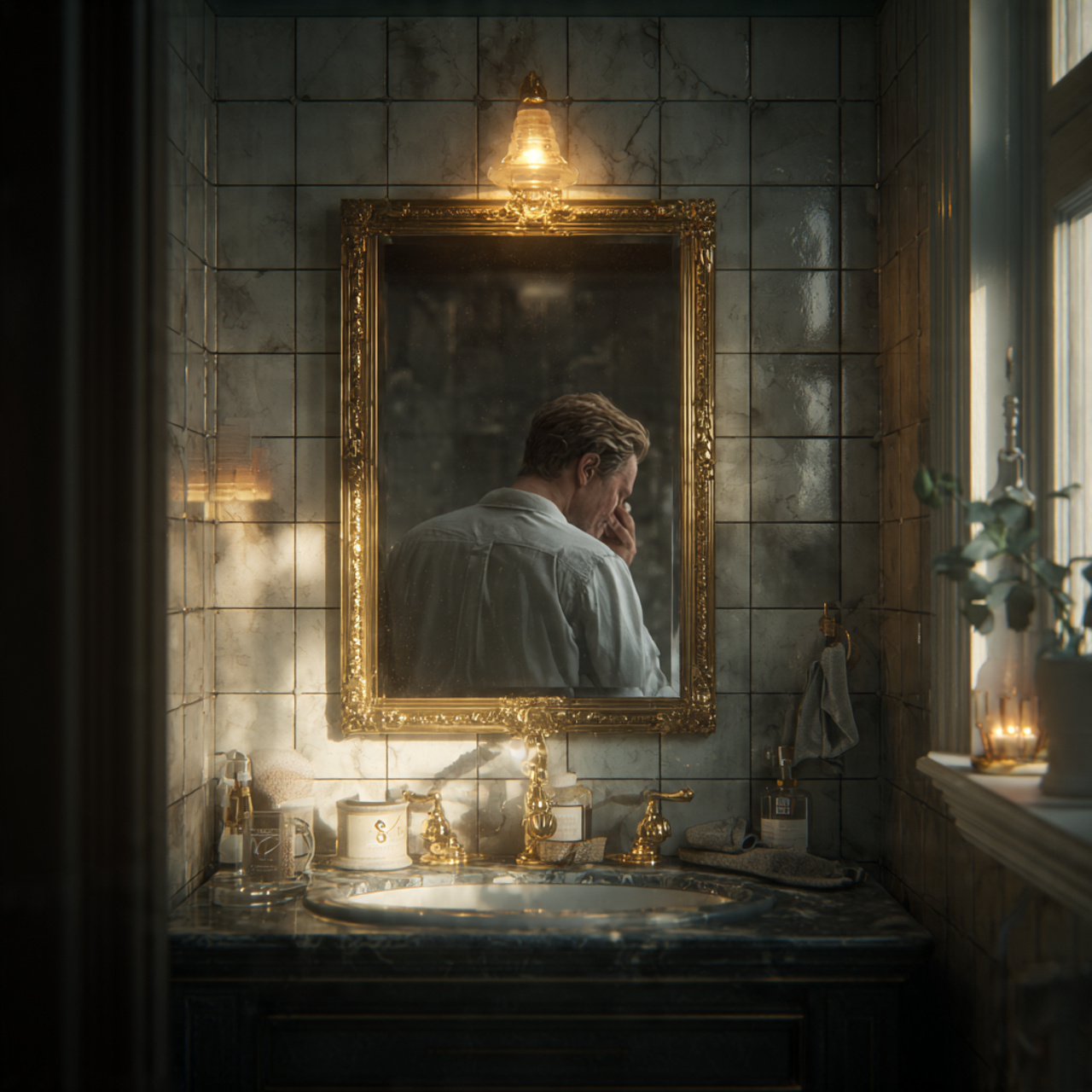 small apartment bathroom with a vintage inspired b