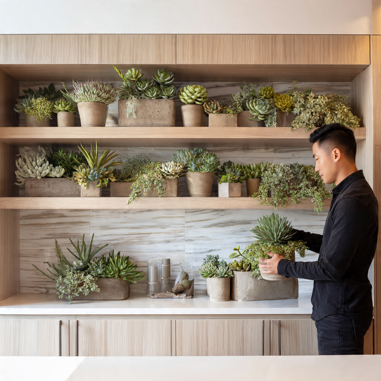 ultra realistic above kitchen cabinet decor ideas 11