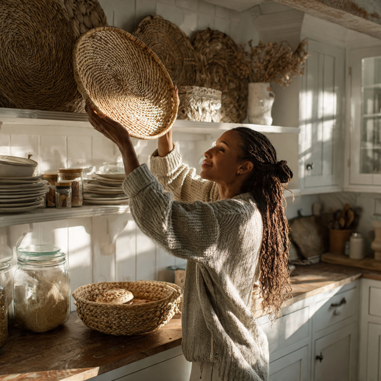 ultra realistic above kitchen cabinet decor ideas 13