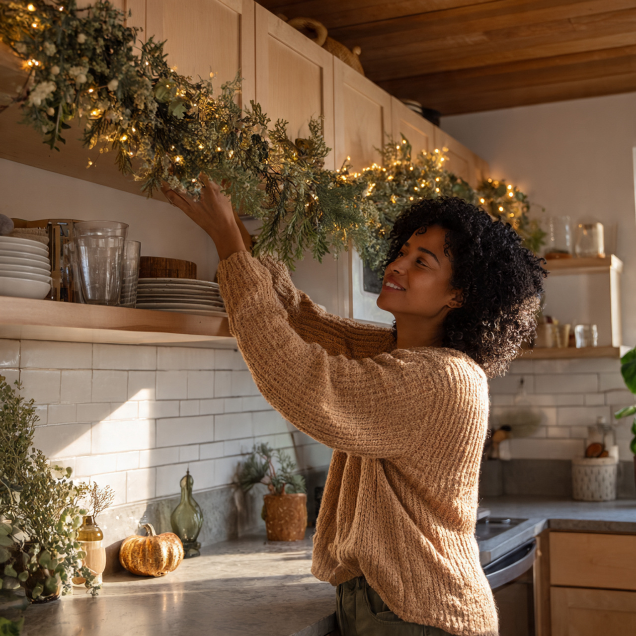 ultra realistic above kitchen cabinet decor ideas 16