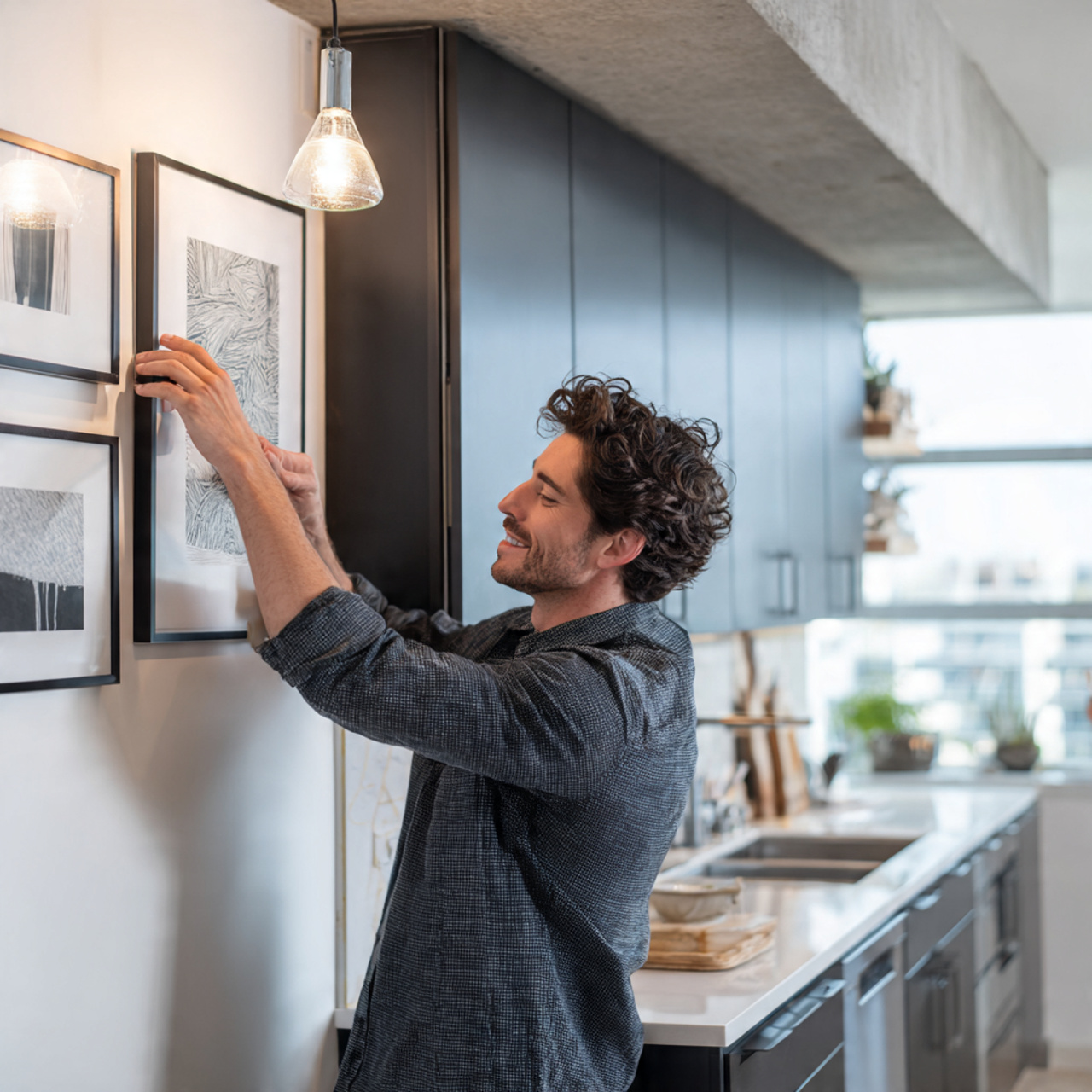 ultra realistic above kitchen cabinet decor ideas 2