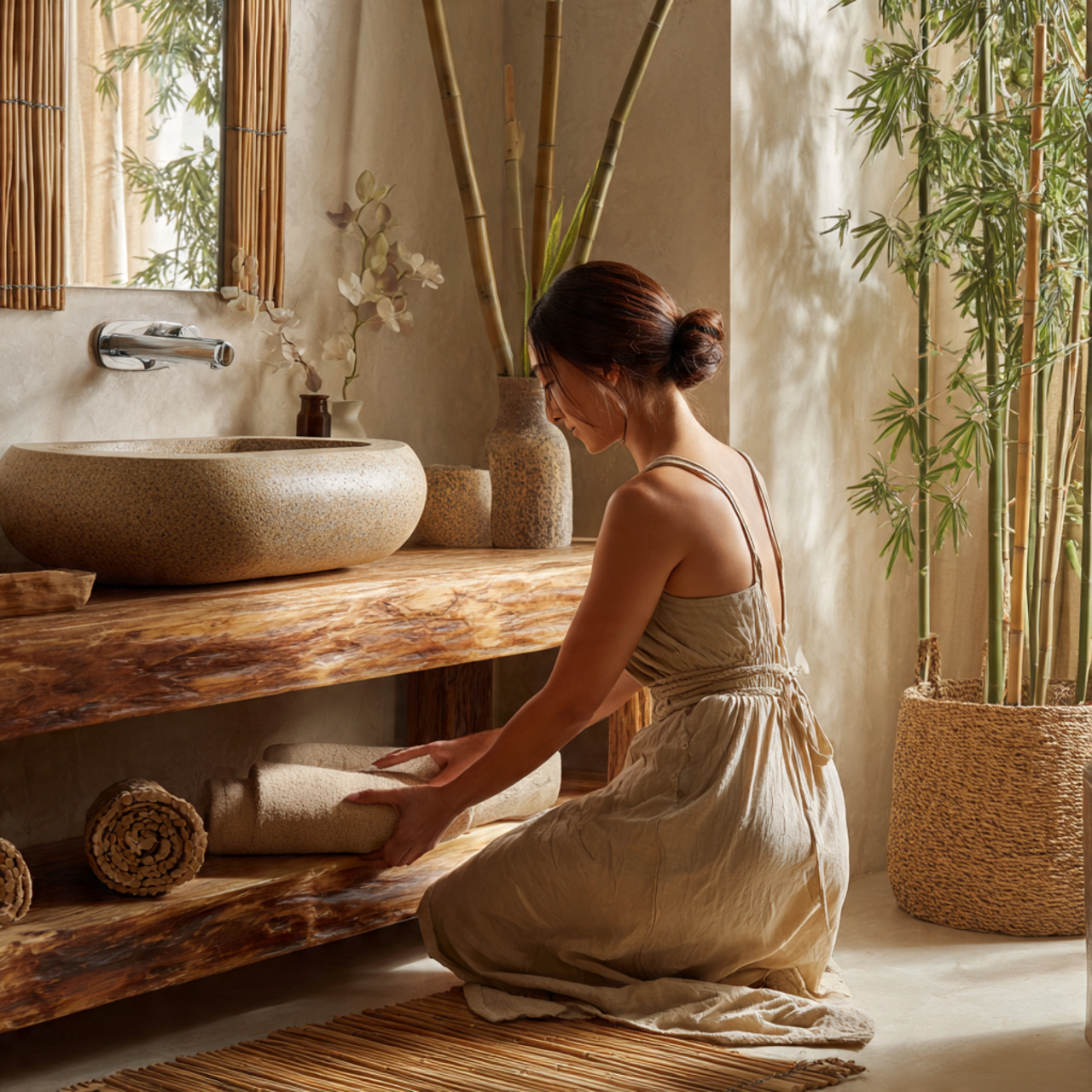 ultra realistic bathroom decor ideas centered arou 1