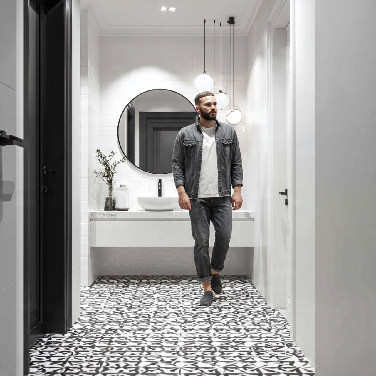 ultra realistic bathroom decor ideas focused on ge