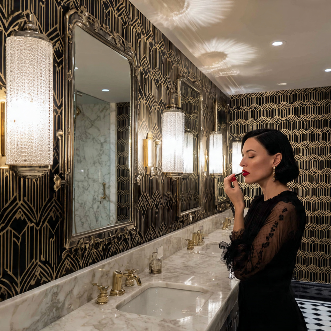 ultra realistic bathroom interior featuring elegan