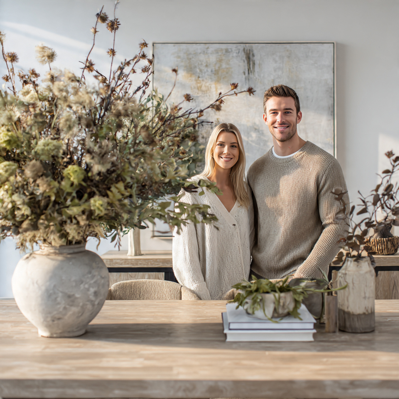 ultra realistic dining room photograph presenting
