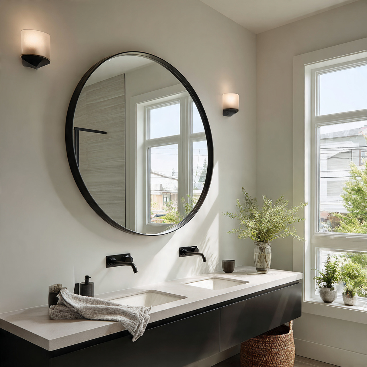 25 Modern Bathroom Decor Ideas for a Sleek & Stylish Upgrade 17 ultra realistic eye level interior photograph of m 2