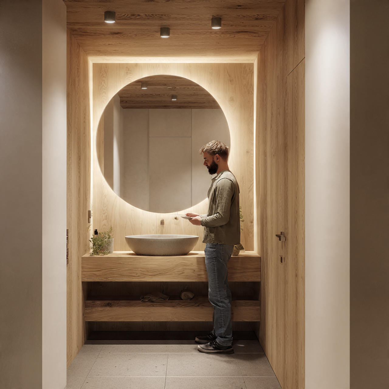 ultra realistic half bathroom decor ideas highligh