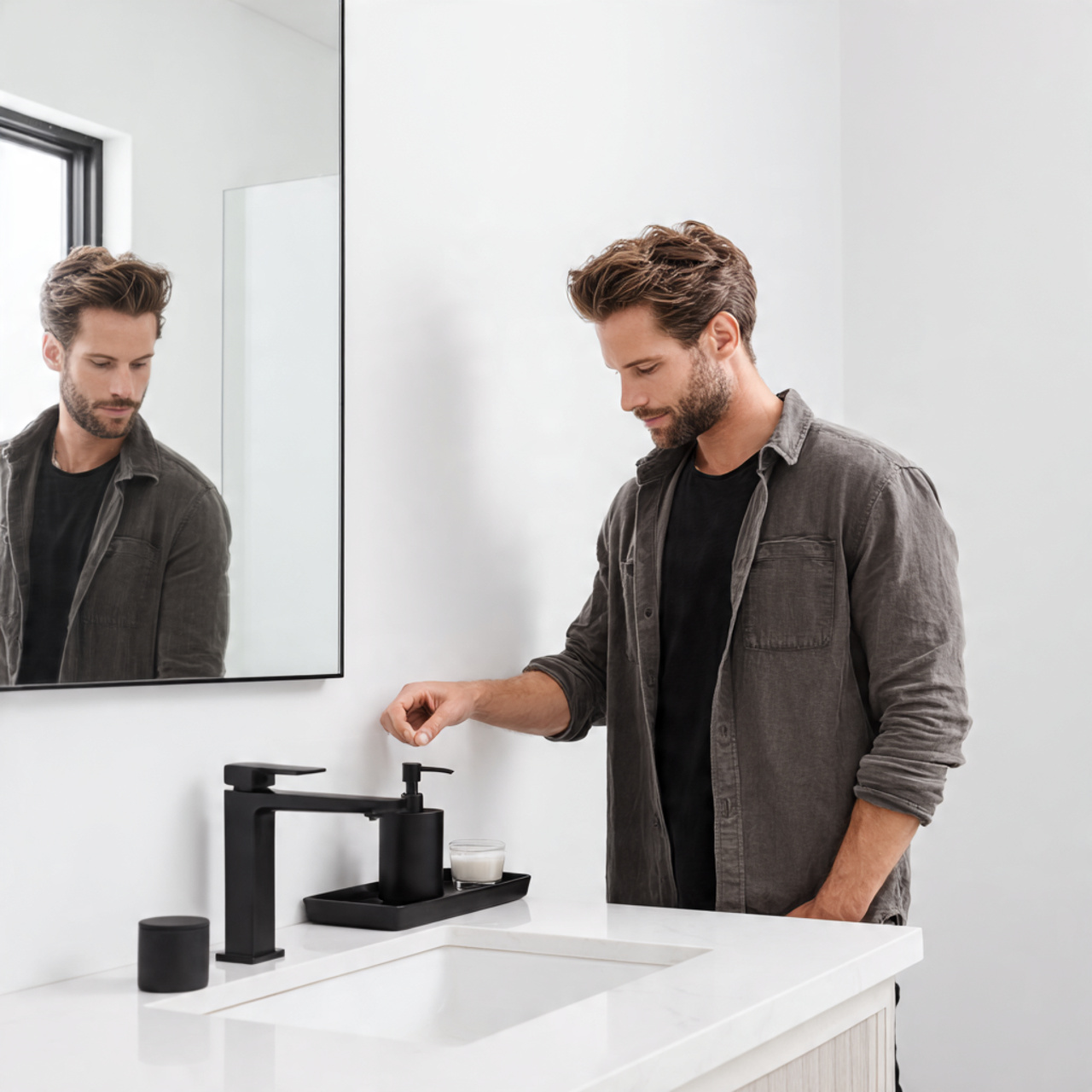 25 Bathroom Vanity Decor Ideas to Instantly Elevate Your Space 22 ultra realistic image of bathroom vanity decor ide 7