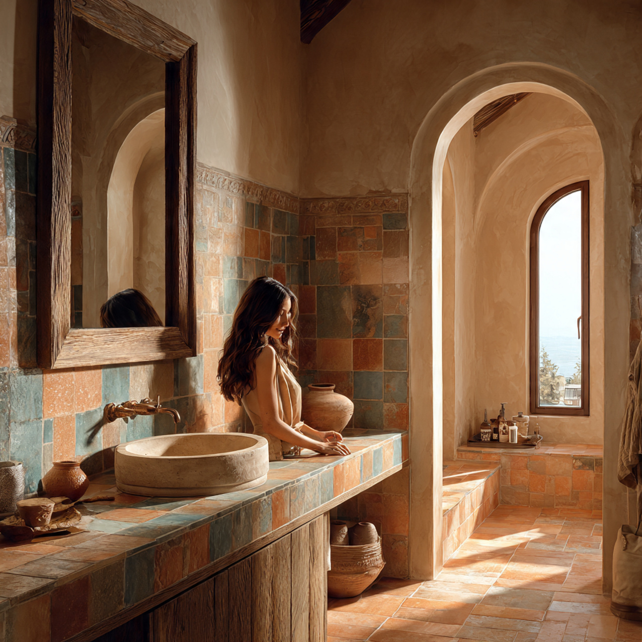 ultra realistic interior photo of bathroom decor i 3